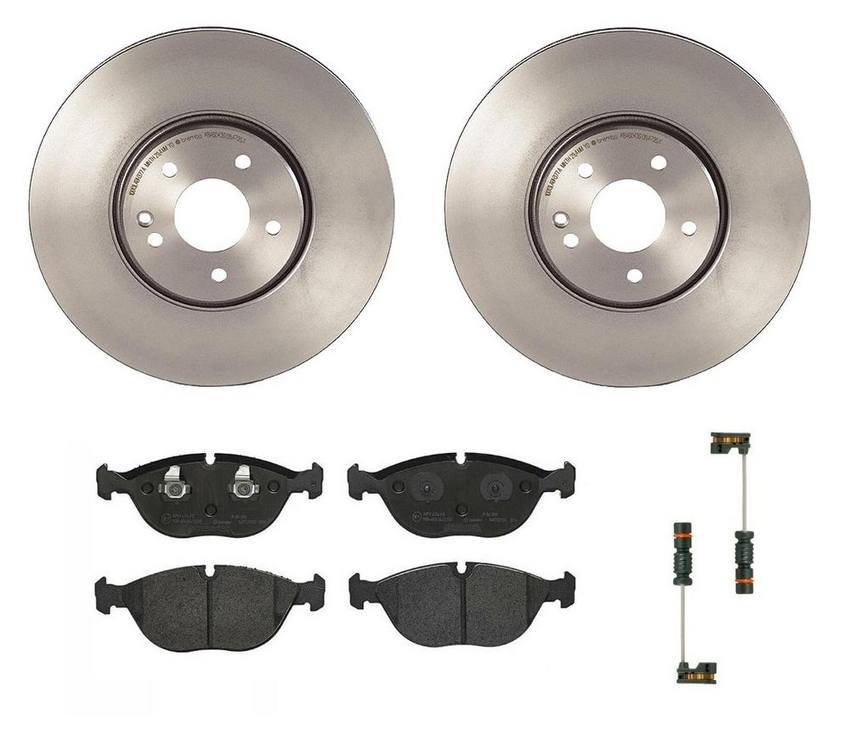 Mercedes Brakes Kit - Brembo Pads and Rotors Front (330mm) (Low-Met) 8N0698151D - Brembo 1549013KIT